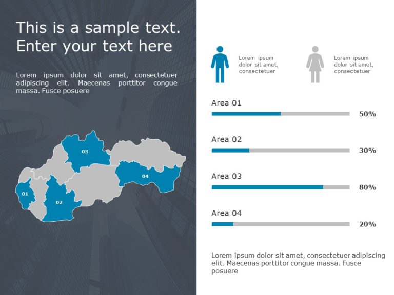 Slovakia Map PowerPoint Template 09