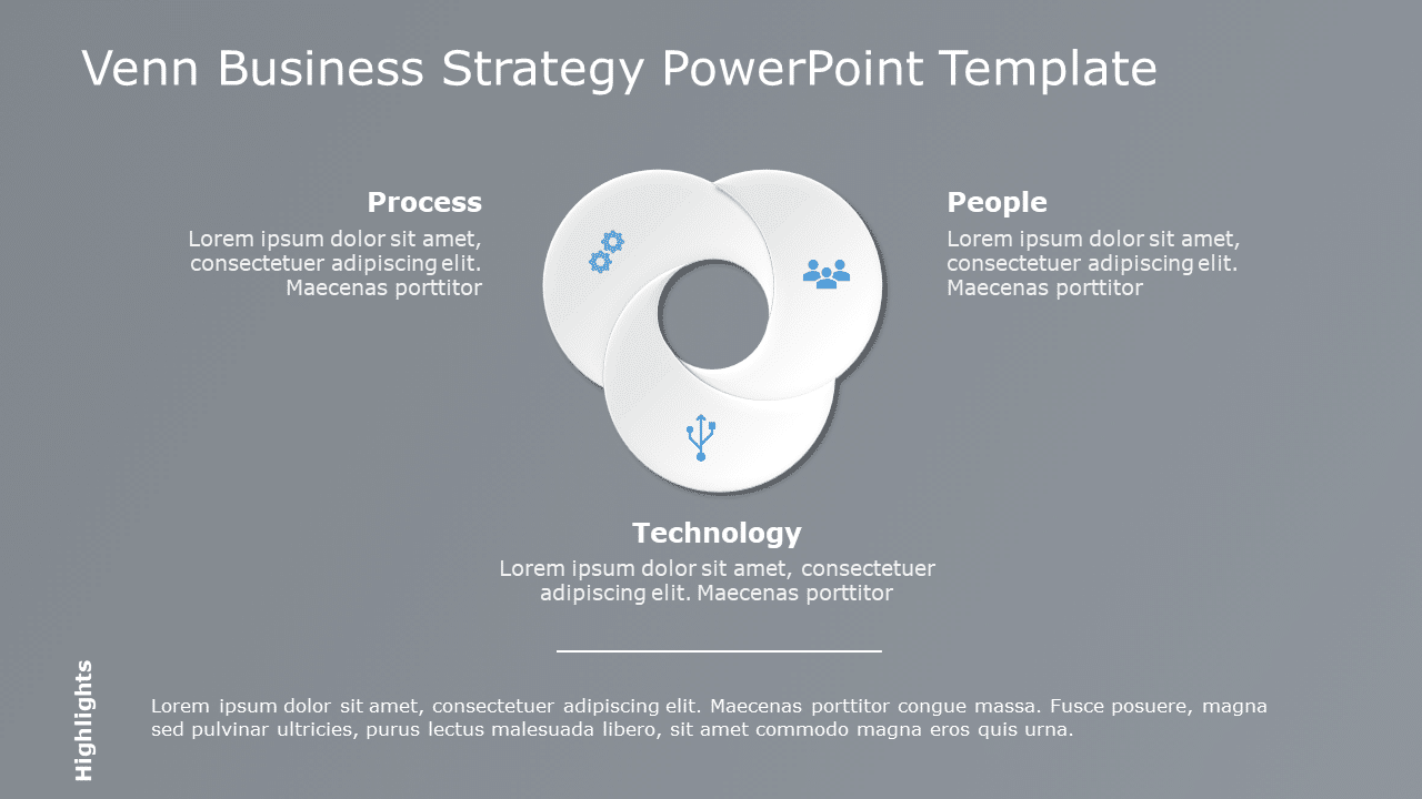 Venn Business Strategy 02 PowerPoint Template & Google Slides Theme