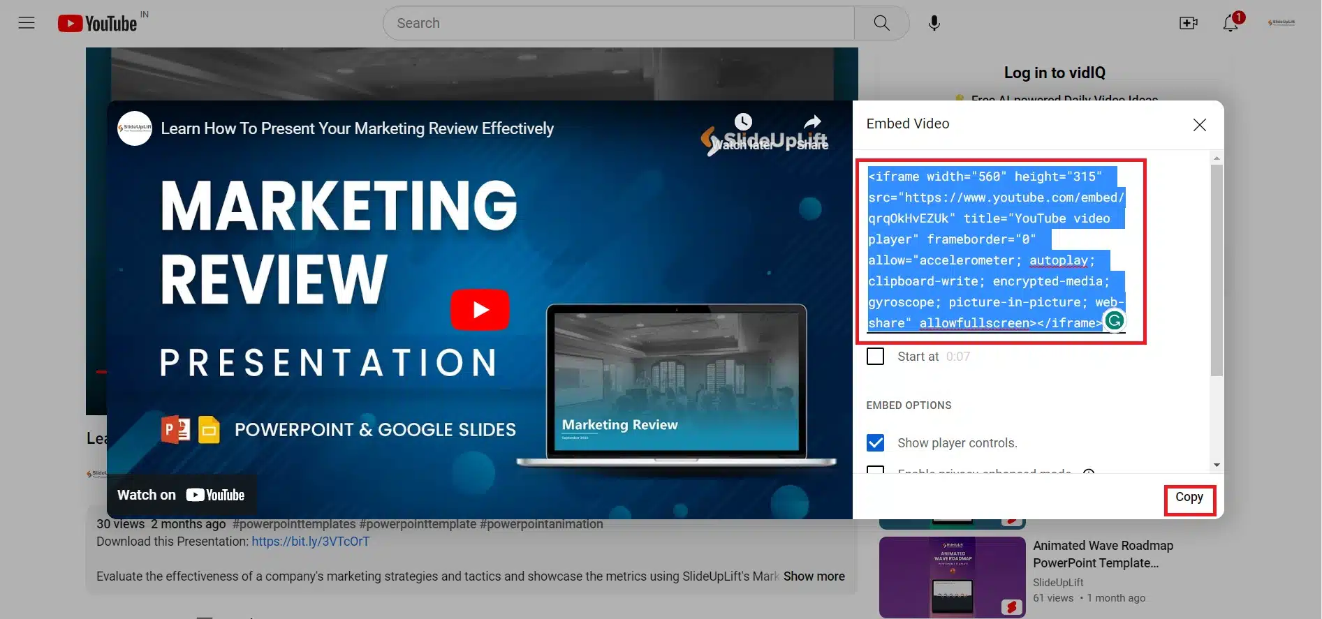add youtube video to powerpoint