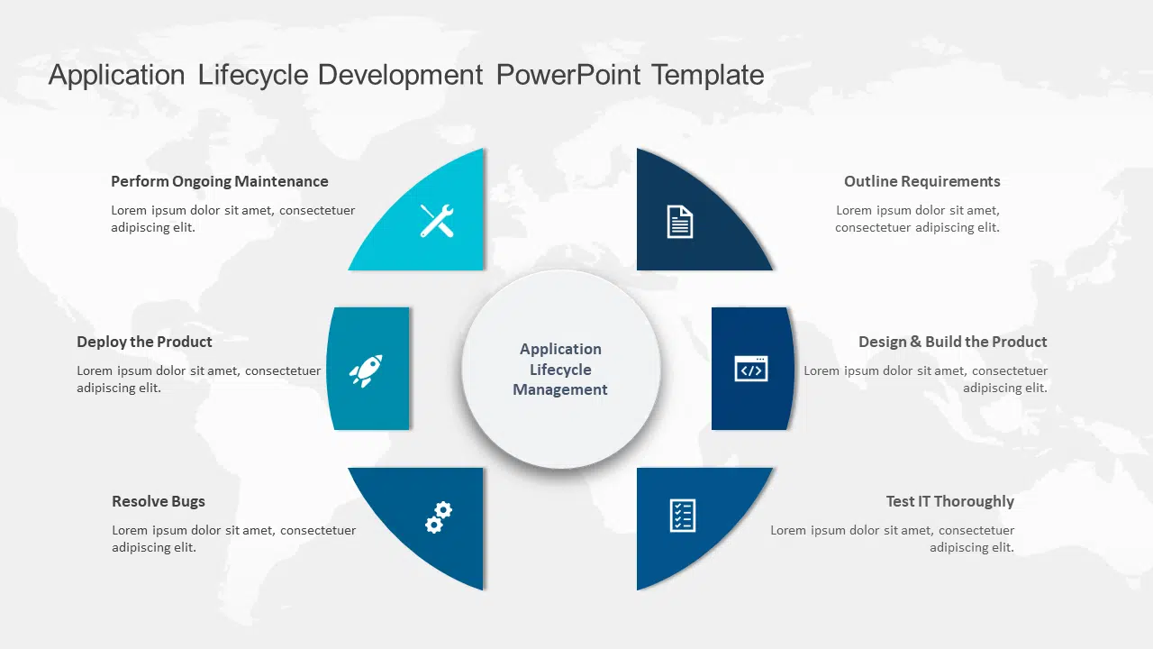 Application Lifecycle Development PowerPoint Template & Google Slides Theme