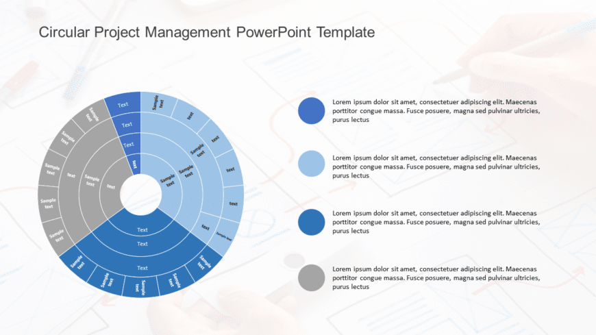 Circular Project Management PowerPoint Template