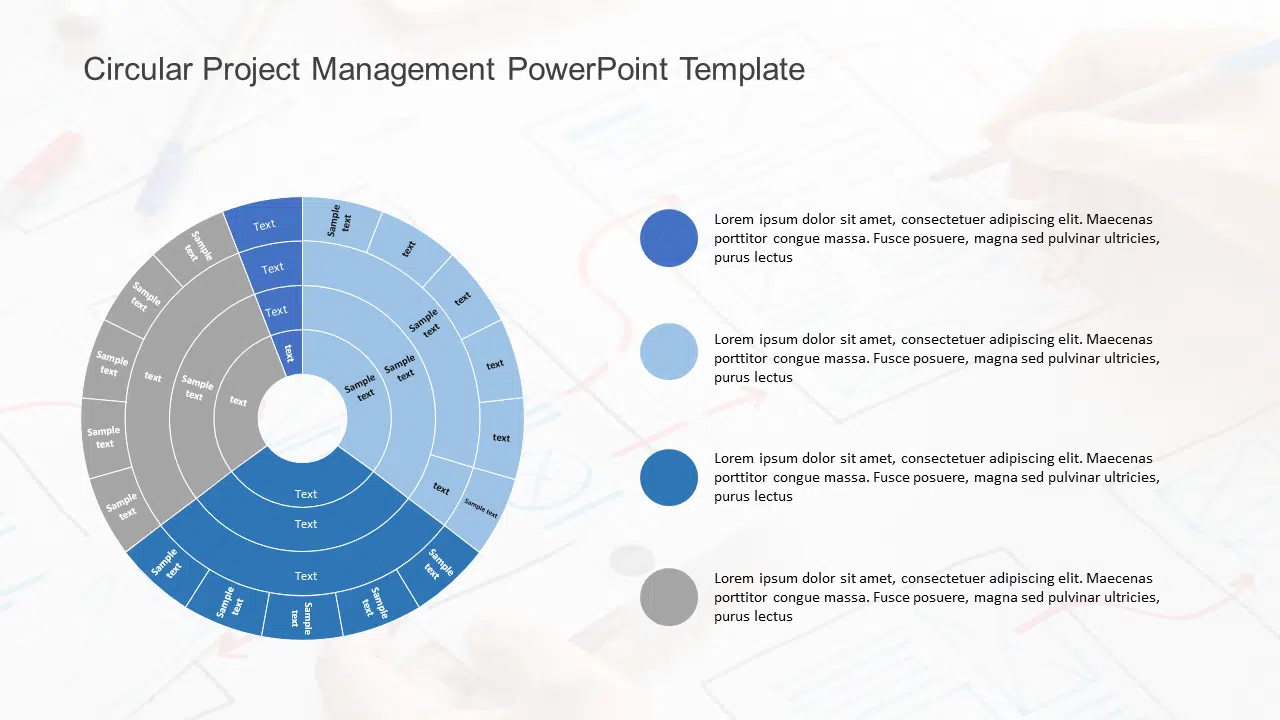 Circular Project Management PowerPoint Template & Google Slides Theme