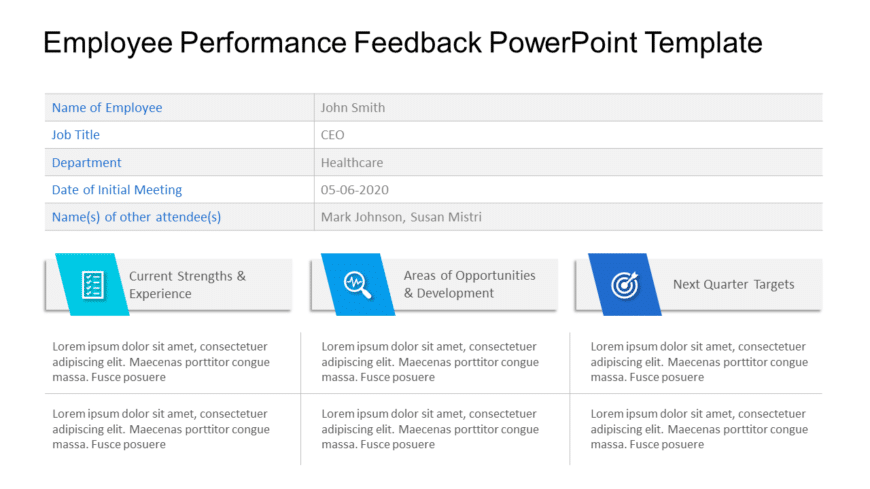 Employee Performance Feedback PowerPoint Template