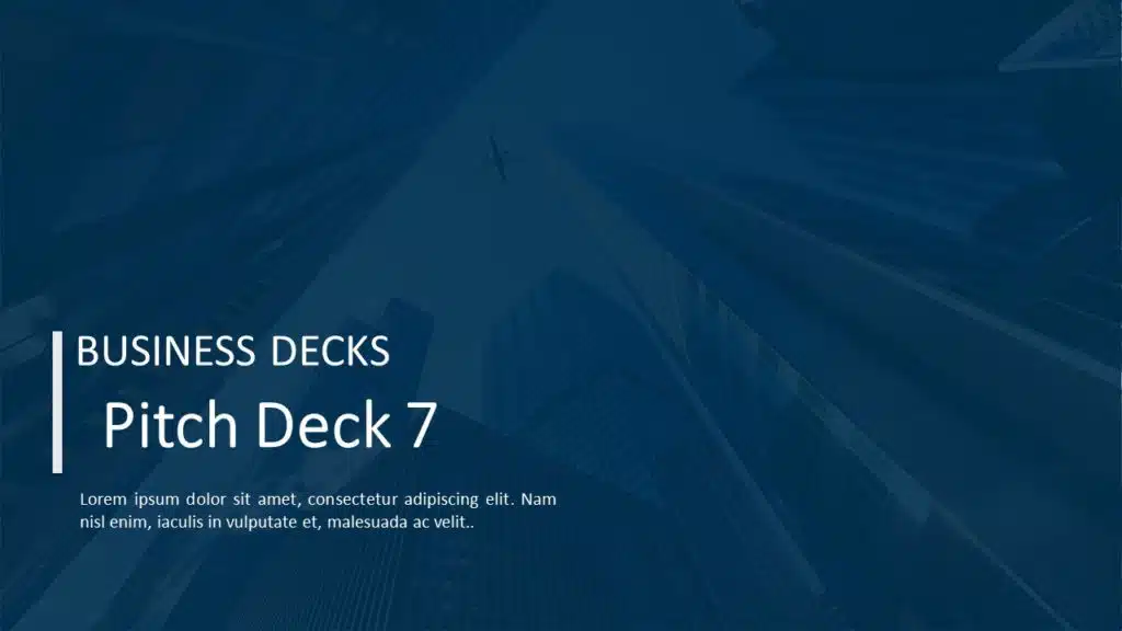 Startup Pitch Deck 7 PowerPoint Template