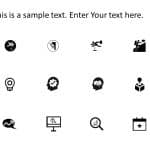 Challenges Solution Results Icons PowerPoint Template & Google Slides Theme
