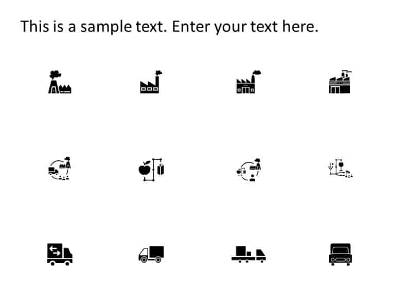 Logistics Supply Chain Icons PowerPoint Template & Google Slides Theme