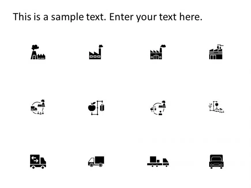 Logistics Supply Chain Icons PowerPoint Template