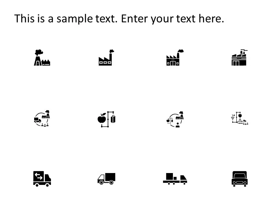 Logistics Supply Chain Icons PowerPoint Template & Google Slides Theme