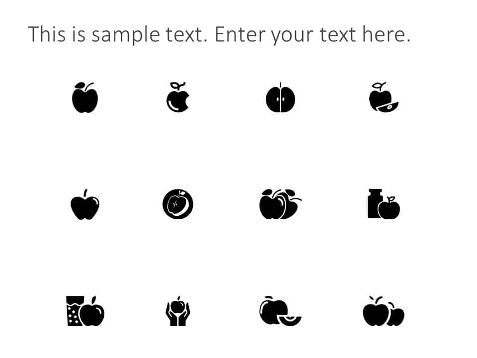 Apple Icons PowerPoint Template