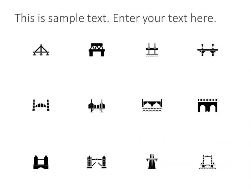 Bridge Icons PowerPoint Template