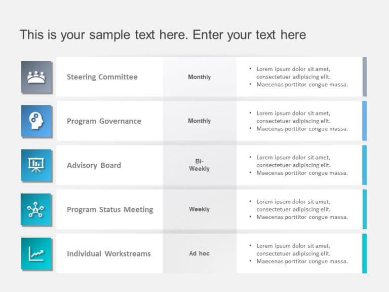 Project Governance Structure Slide PowerPoint Template & Google Slides Theme