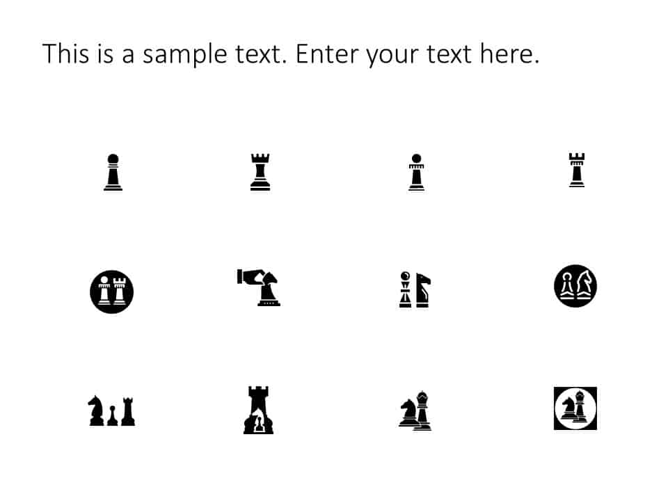 Chess Icons PowerPoint Template & Google Slides Theme