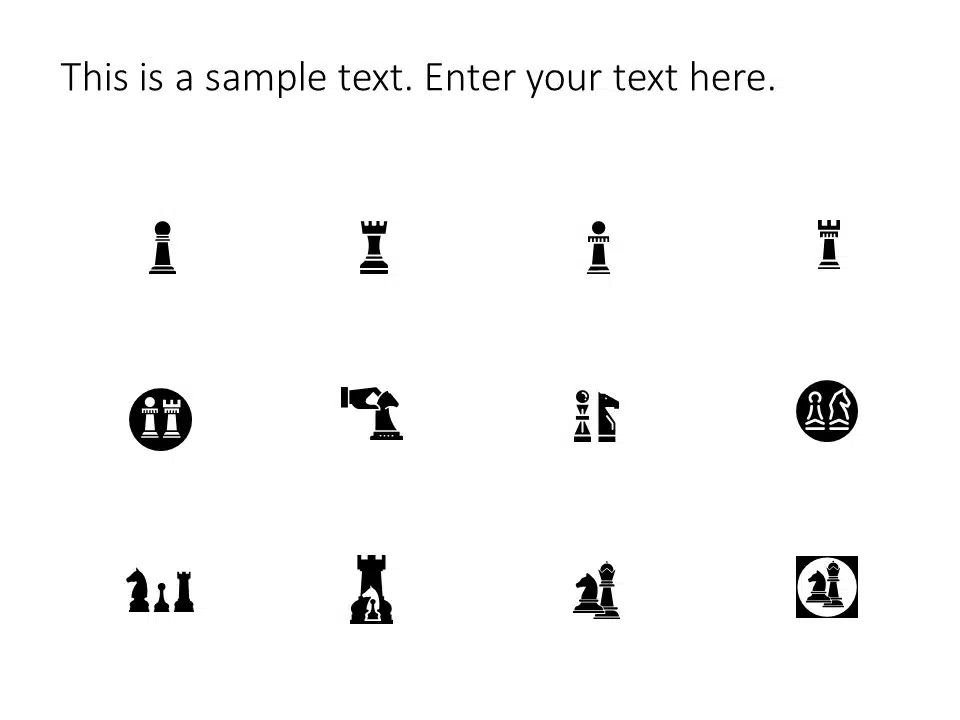 Chess Icons PowerPoint Template & Google Slides Theme