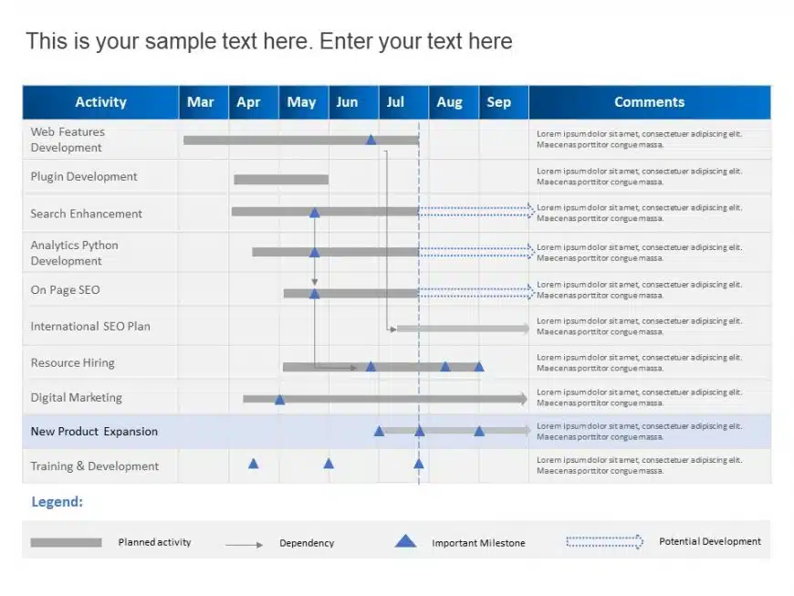 Project Plan Timeline Slides Template