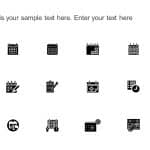Calendar & Scheduling Icons PowerPoint Template & Google Slides Theme