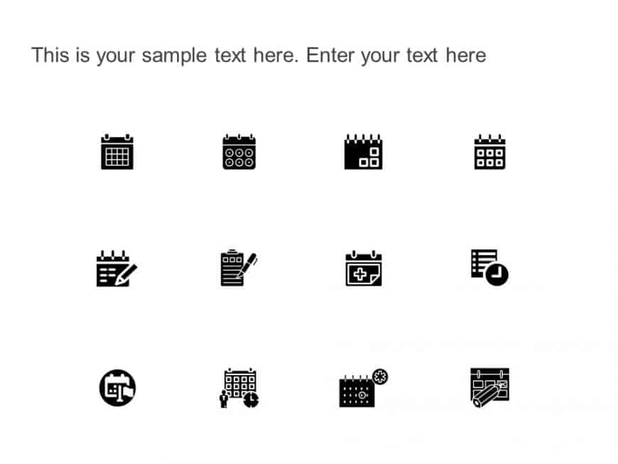 Calendar & Scheduling Icons PowerPoint Template