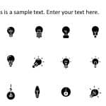 Bulb Icons PowerPoint Template & Google Slides Theme