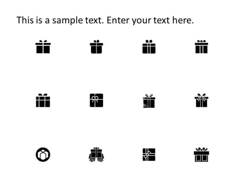 Gift Icons PowerPoint Template & Google Slides Theme