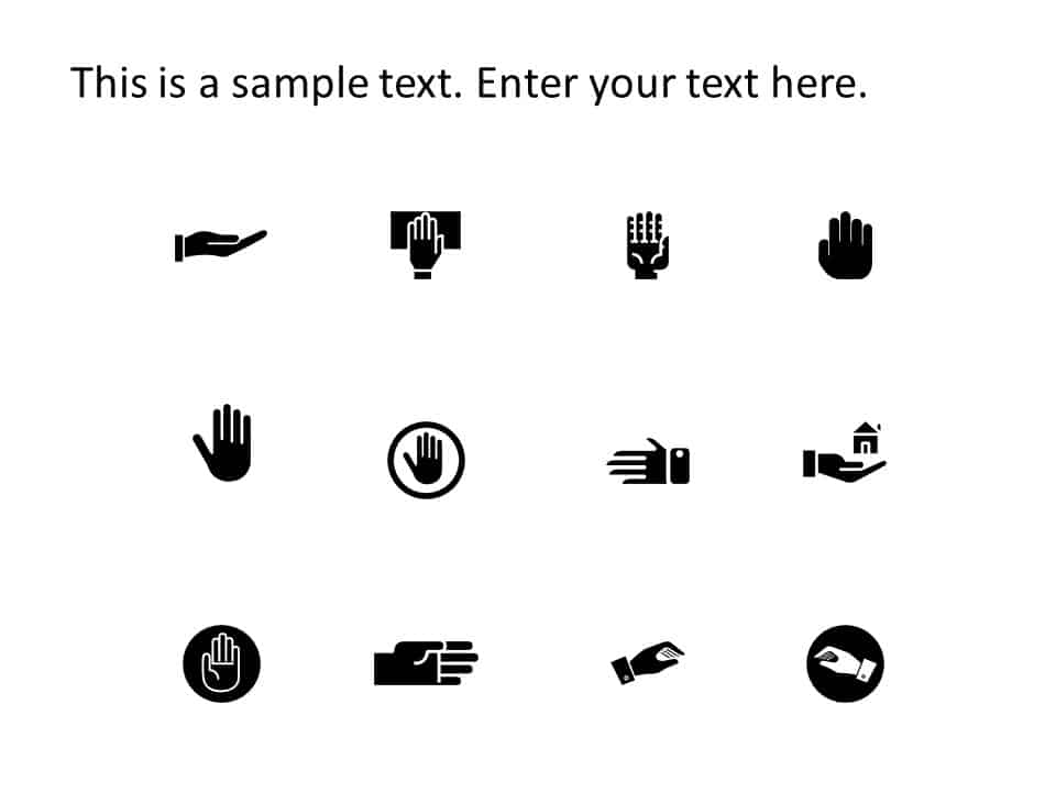 Hand Icons PowerPoint Template