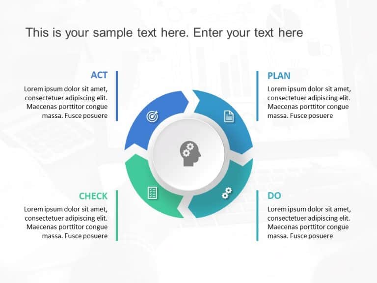 Plan Do Check Act PDCA PowerPoint Template & Google Slides Theme