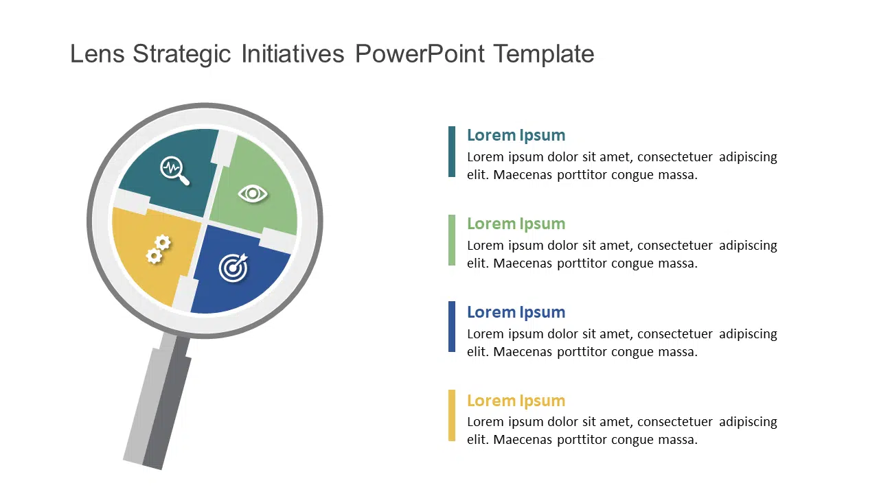 Lens Strategic Initiatives PowerPoint Template & Google Slides Theme