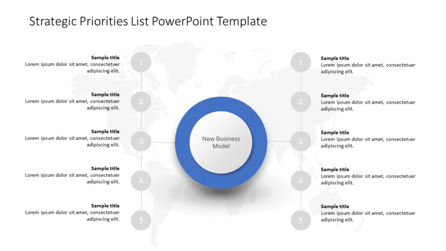 Strategic Priorities List PowerPoint Template