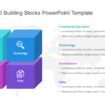 Strategy 3D Building Blocks PowerPoint Template & Google Slides Theme
