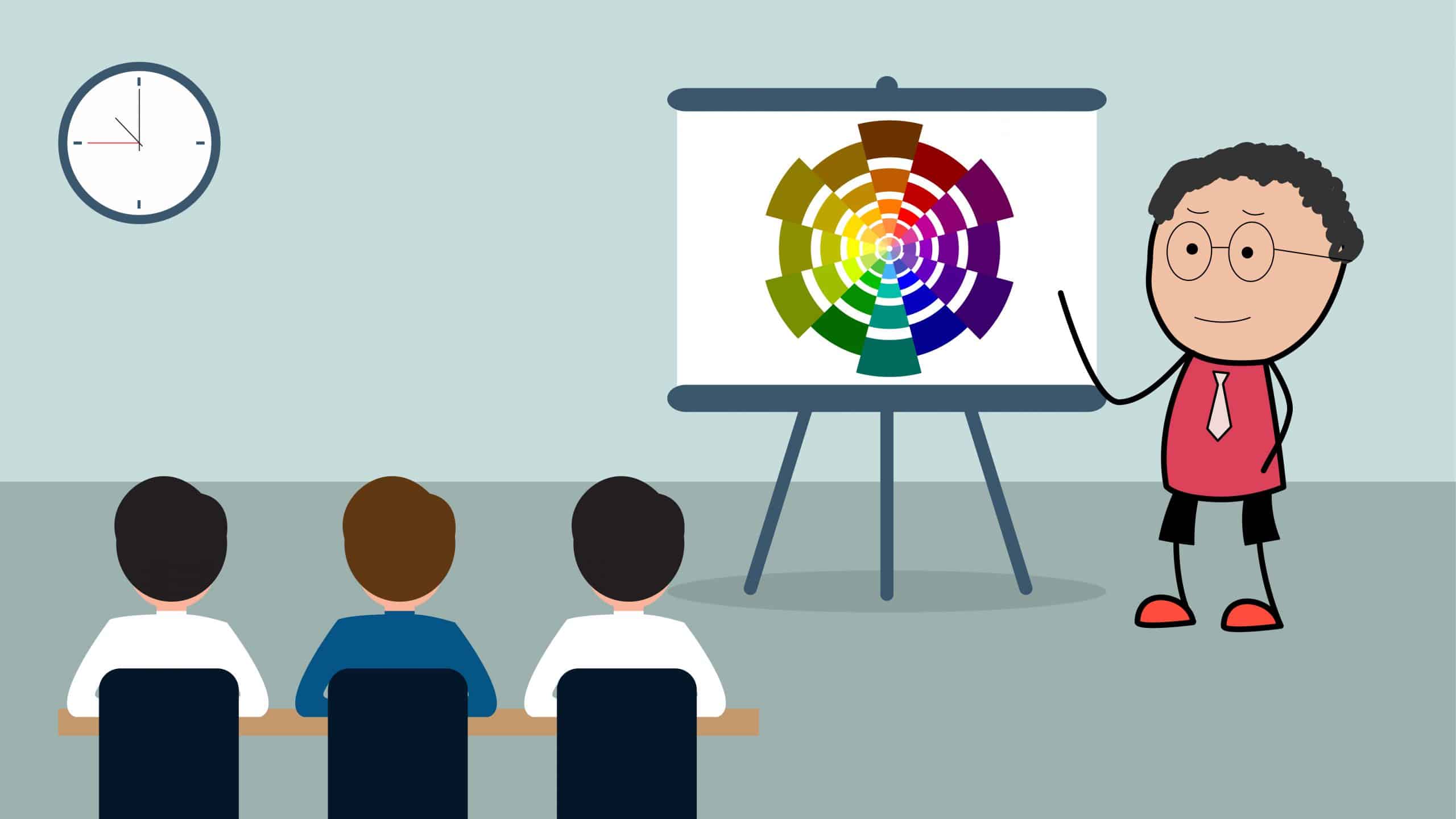The One Color To Never Use In Your Presentations is....