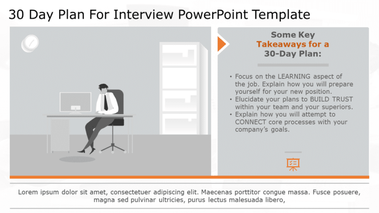 30 60 90 day plan for interview 04 PowerPoint Template & Google Slides Theme