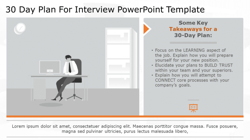 30 60 90 day plan for interview 04 PowerPoint Template