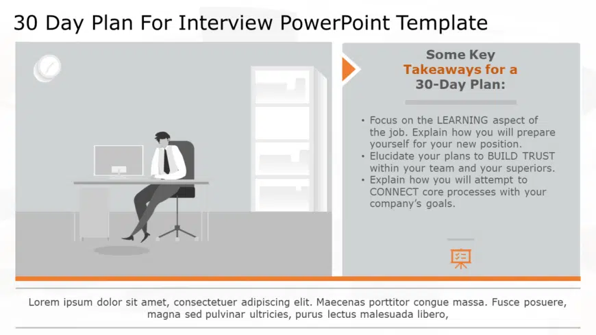 30 60 90 day plan for interview 04 PowerPoint Template