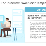 30 60 90 day plan for interview PowerPoint Template & Google Slides Theme