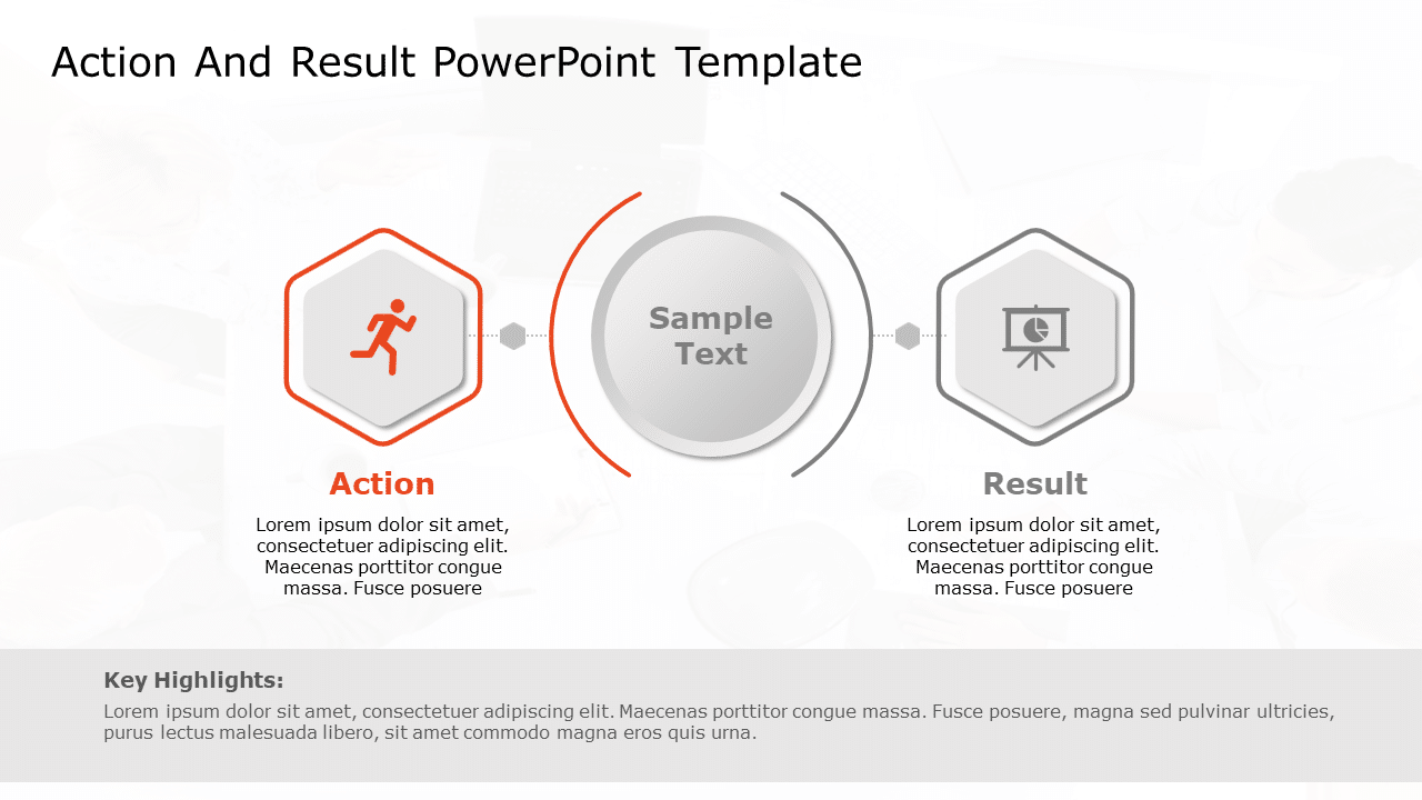 Action and Result PowerPoint Template & Google Slides Theme