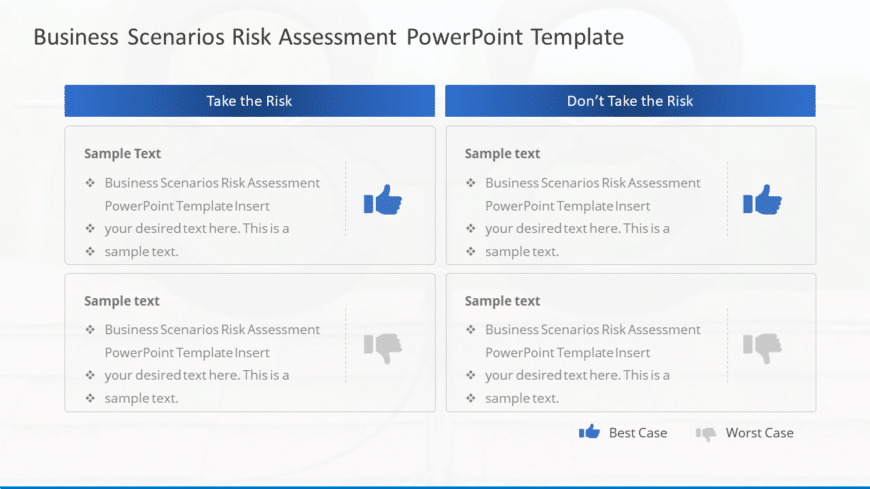 Business Scenarios Risk Assessment PowerPoint Template