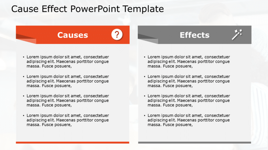 Cause Effect 34 PowerPoint Template