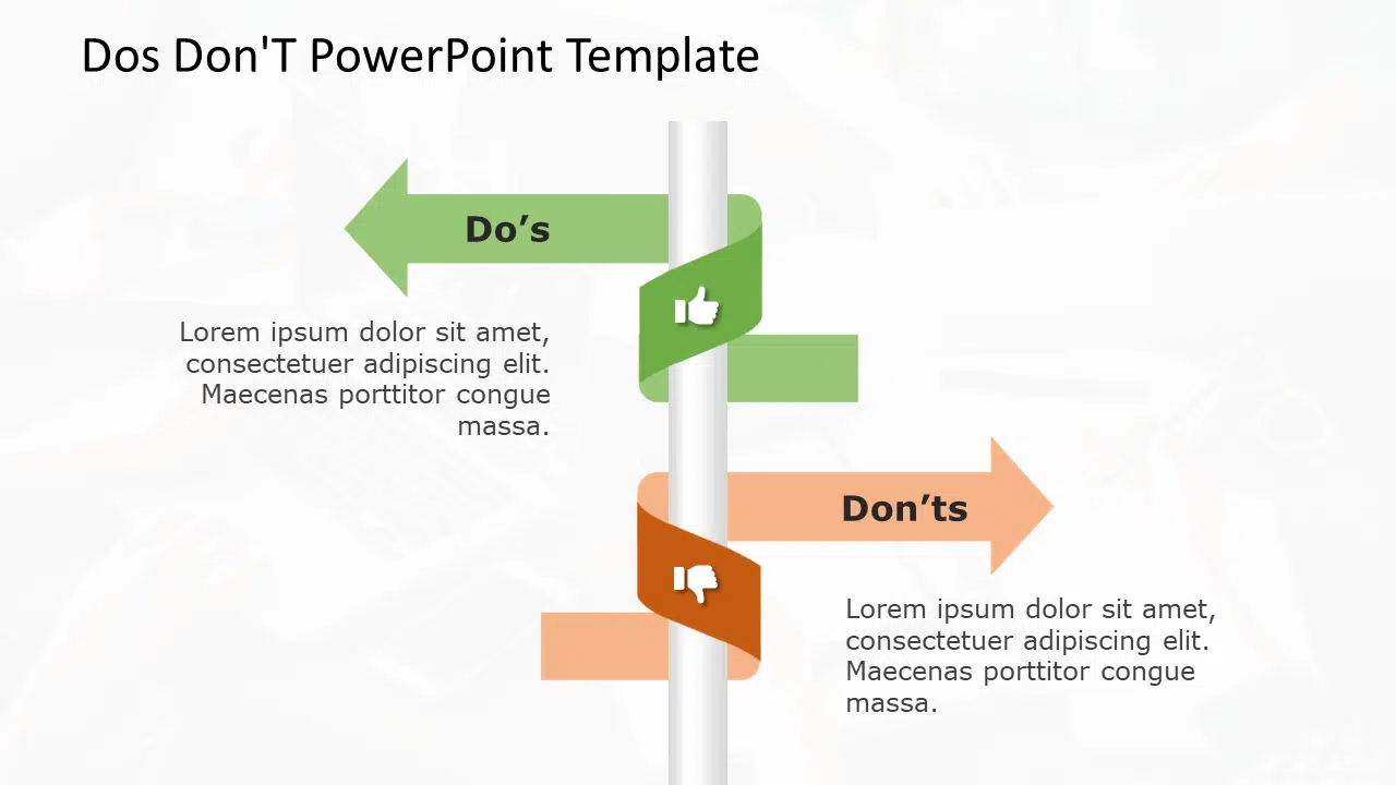 Dos Don’t 55 PowerPoint Template & Google Slides Theme