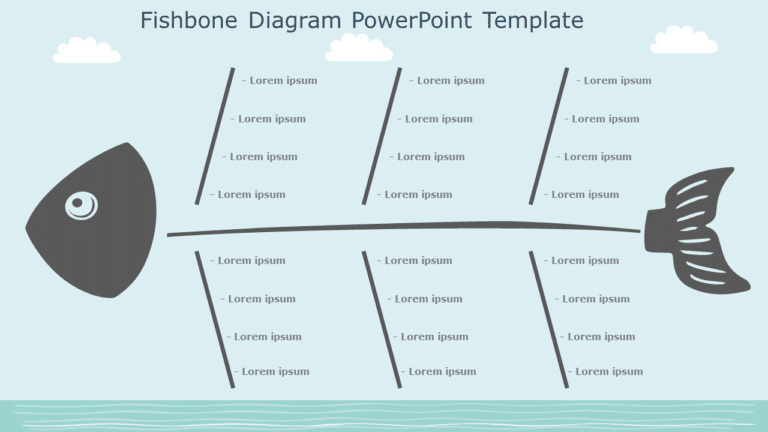 Fishbone Diagram 03 PowerPoint Template & Google Slides Theme