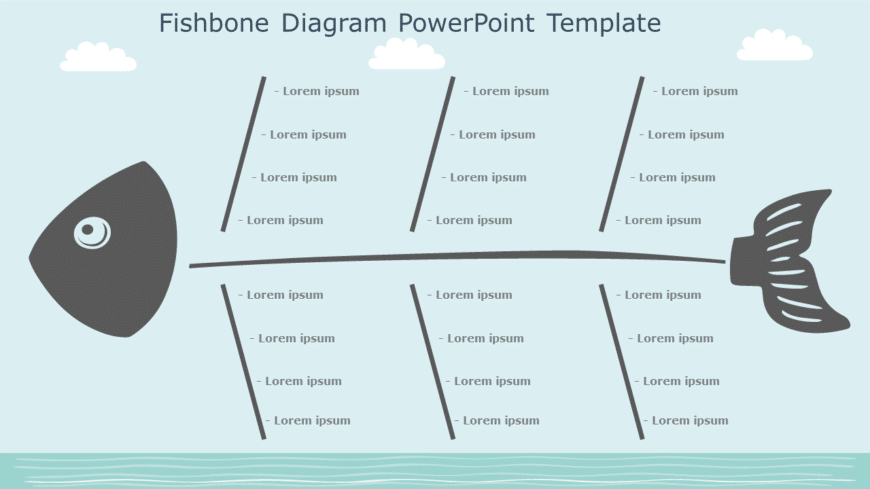 Fishbone Diagram 03 PowerPoint Template