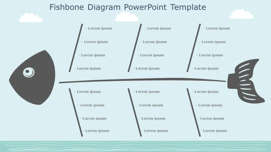 Fishbone Diagram 03 PowerPoint Template