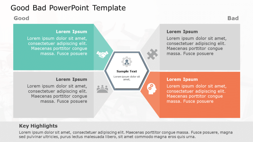 Good Bad 64 PowerPoint Template