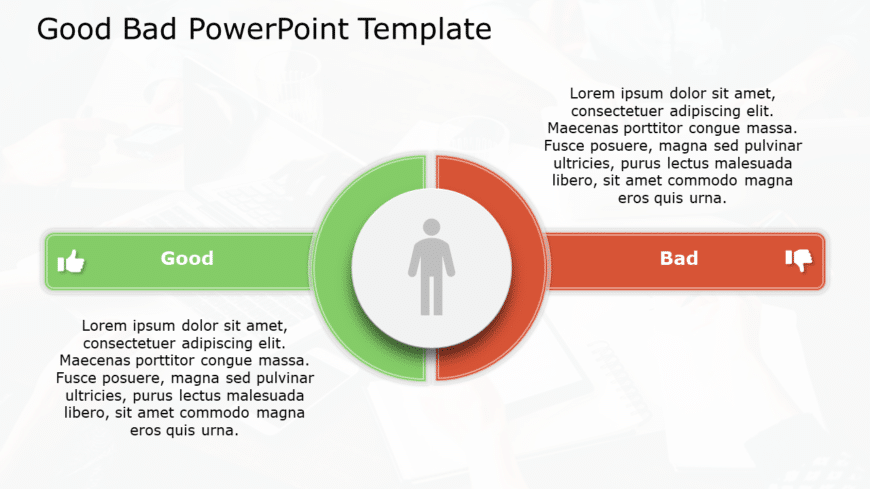 Good Bad 66 PowerPoint Template