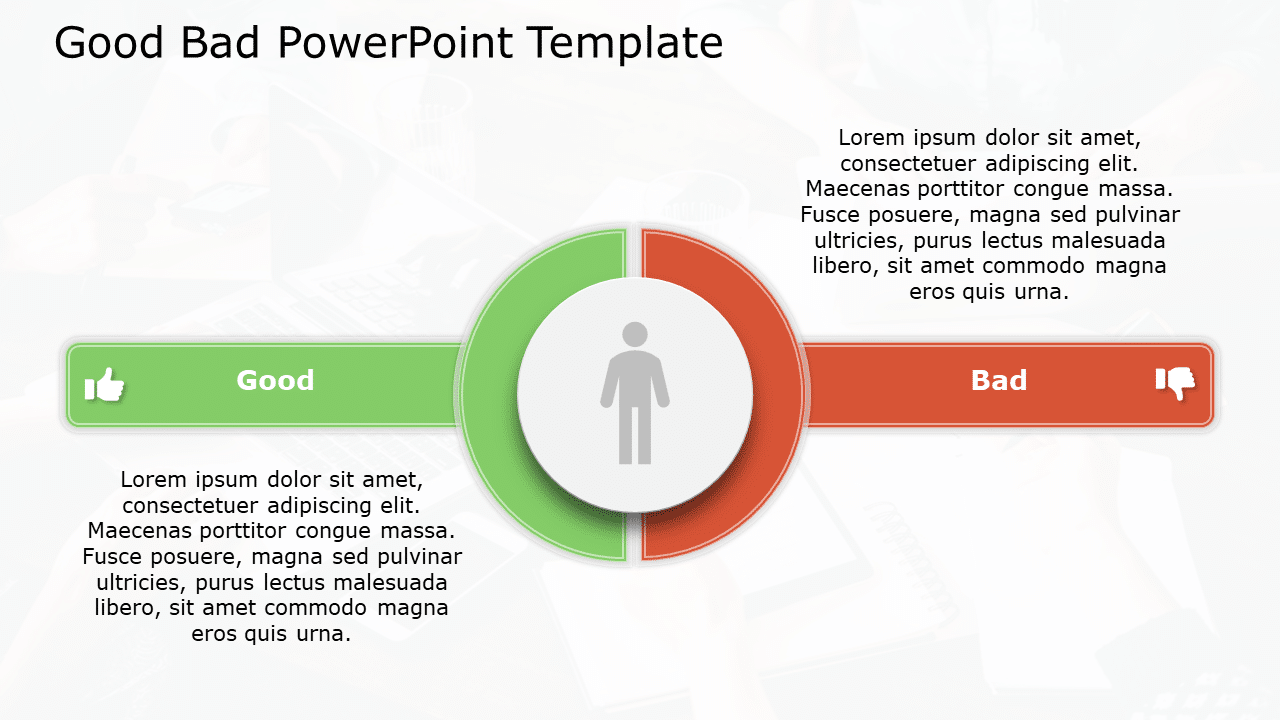 Good Bad 66 PowerPoint Template & Google Slides Theme