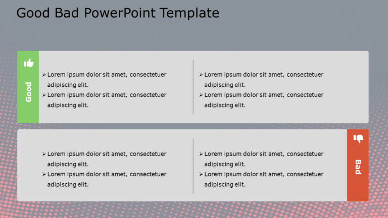 Good Bad 67 PowerPoint Template & Google Slides Theme