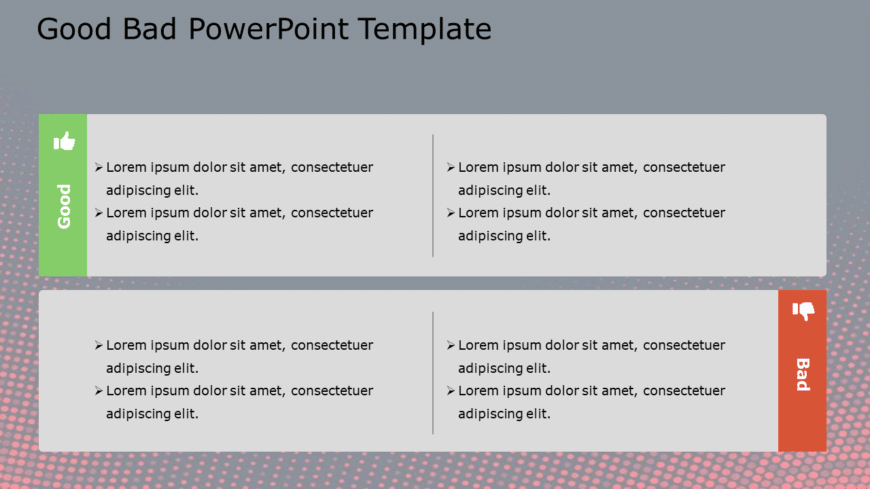 Good Bad 67 PowerPoint Template