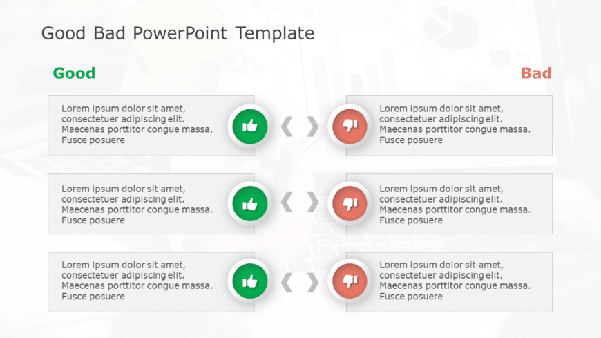 Good Bad 71 PowerPoint Template
