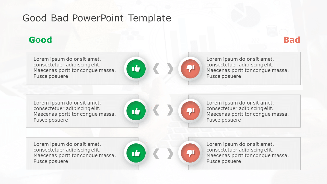Good Bad 71 PowerPoint Template & Google Slides Theme