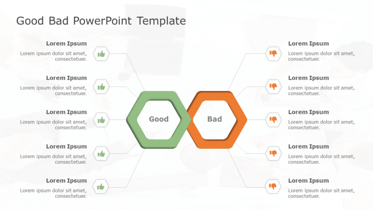 Good Bad 73 PowerPoint Template & Google Slides Theme