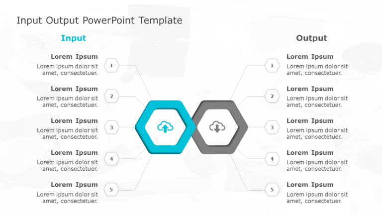 Input Output 84 PowerPoint Template & Google Slides Theme