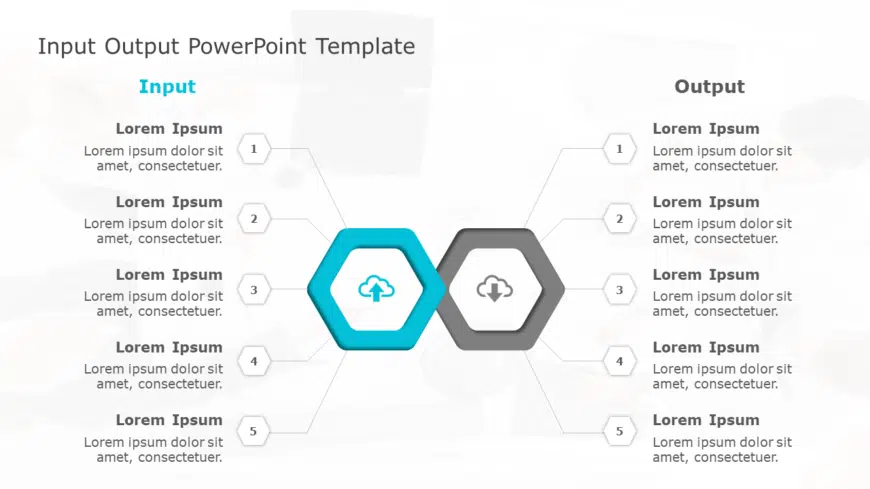 Input Output 84 PowerPoint Template