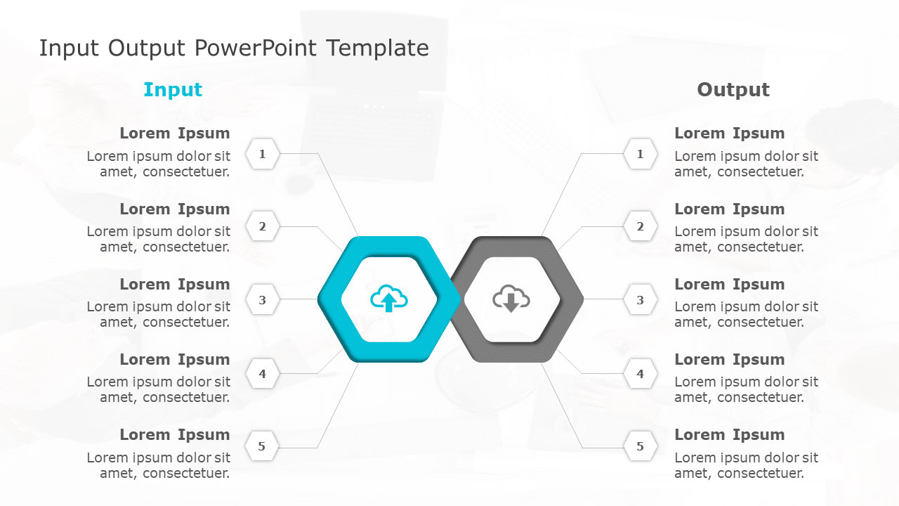 Input Output 84 PowerPoint Template & Google Slides Theme